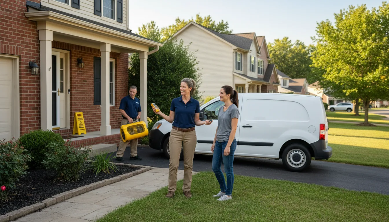 Residential water damage restoration in Forsyth, MT